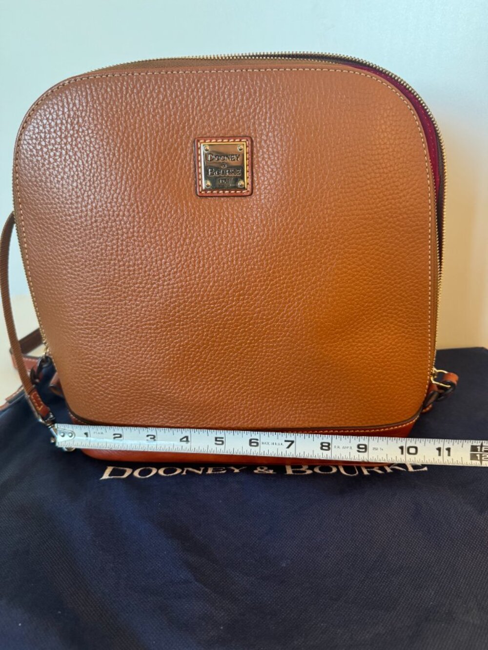 Dooney & Bourke Pebble Grain Zip Leather Backpack – Excellent Like-New Condition - Picture 11 of 14